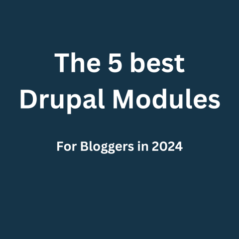 The 5 beste Drupal Modules for Bloggers in 2024