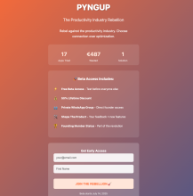 PYNGUP Landingpage Screenshot